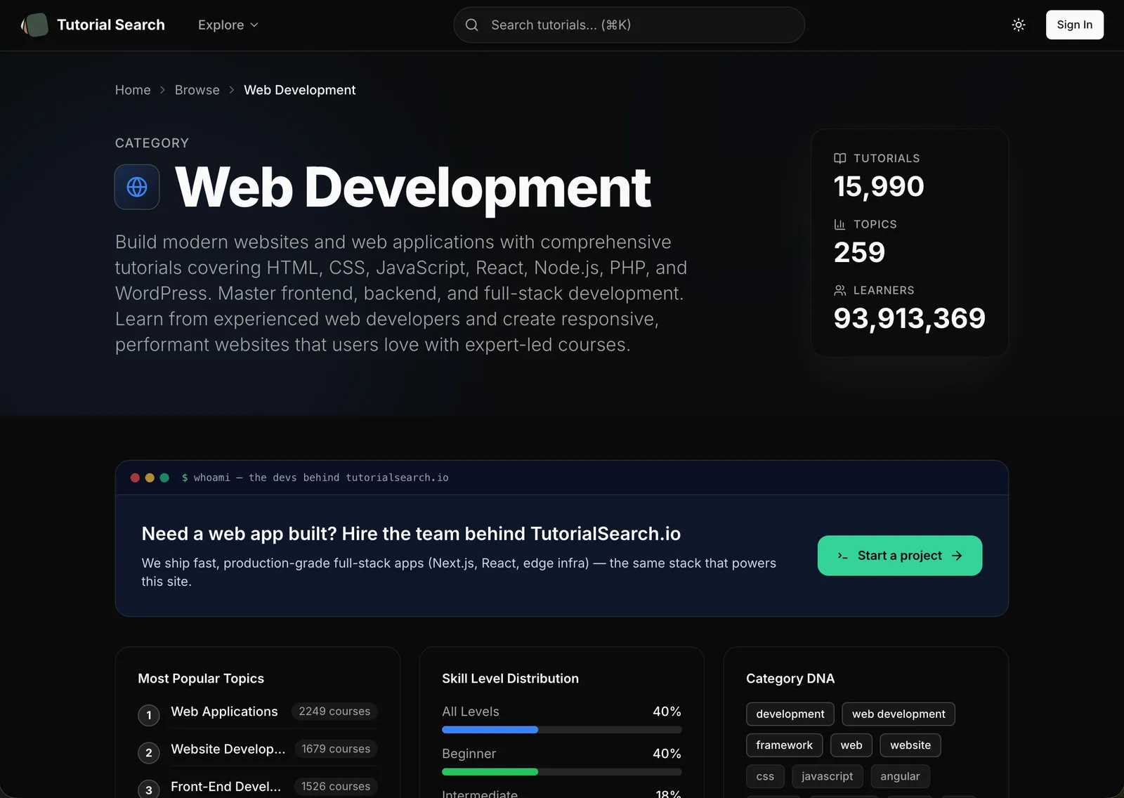 TutorialSearch — screenshot 2 of 4