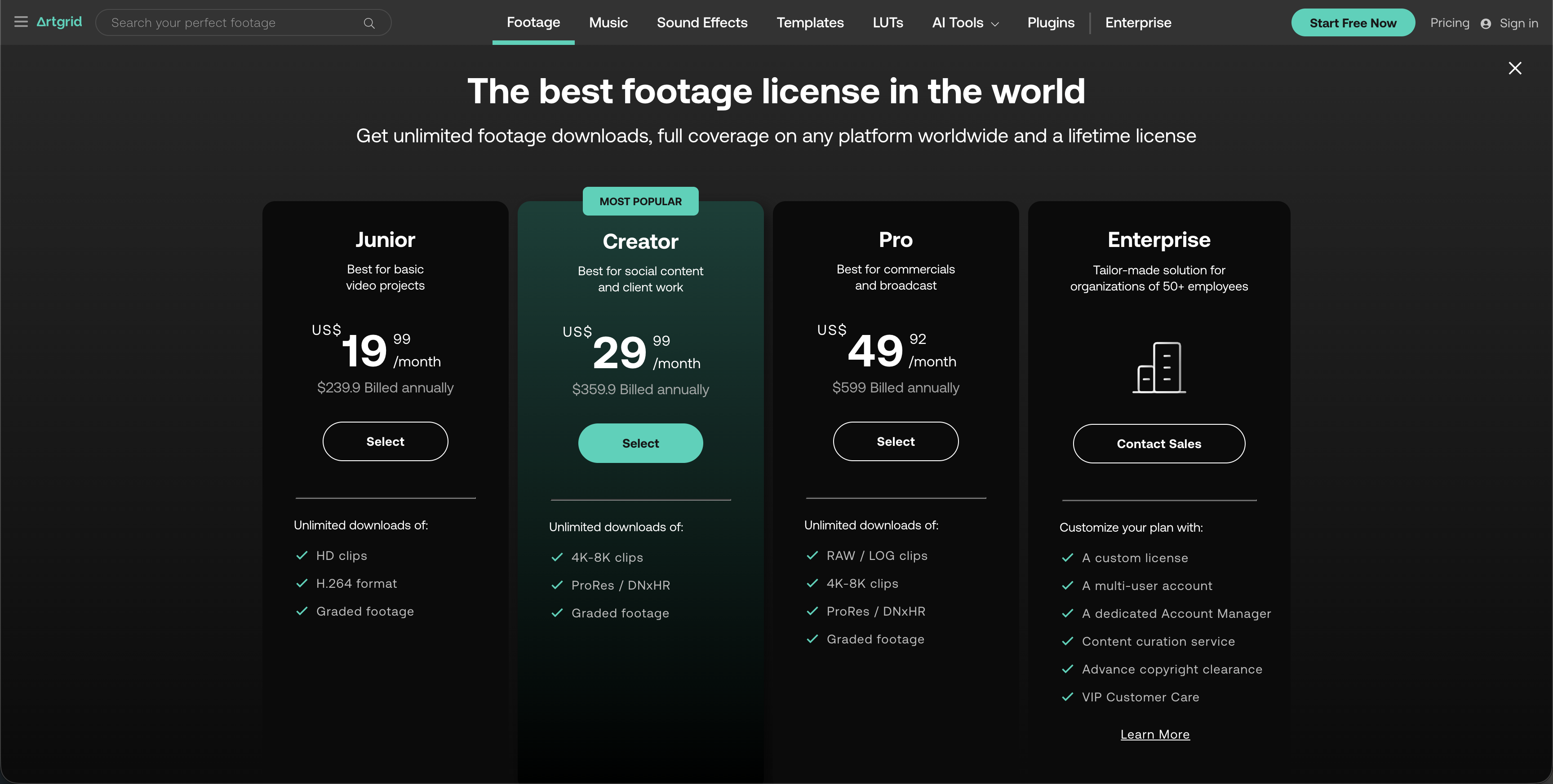 Artgrid — screenshot 2 of 3