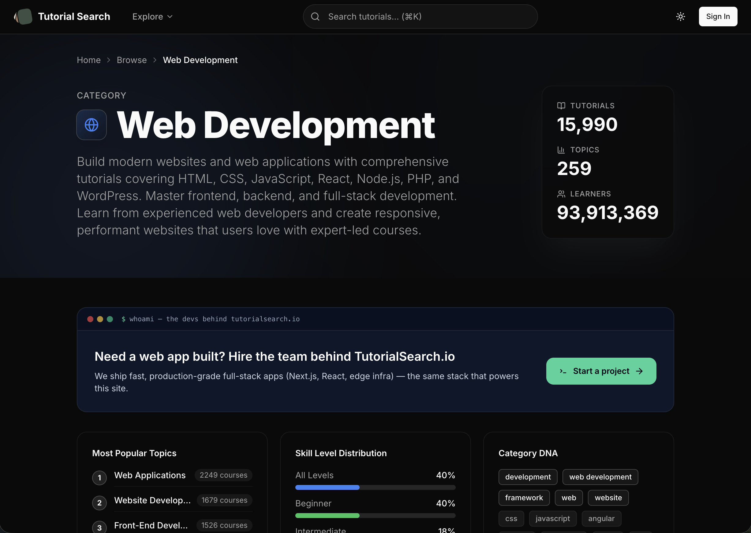 TutorialSearch — screenshot 2 of 4